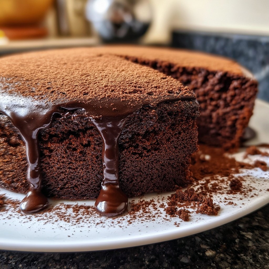 Moist Chocolate Cake With Cocoa Powder