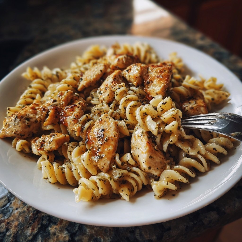 Garlic Butter Chicken Pasta Skillet
