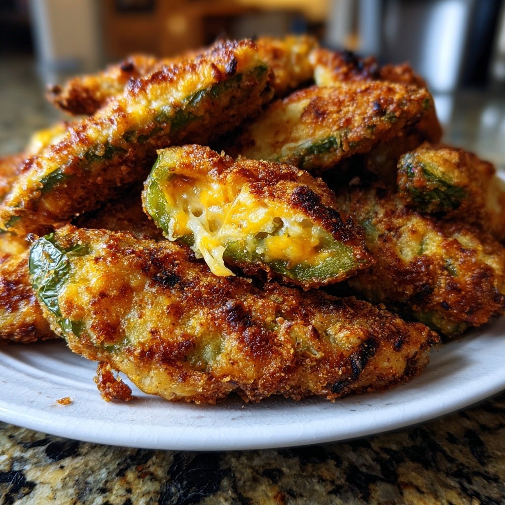 Jalapeno Poppers with Cheddar Filling