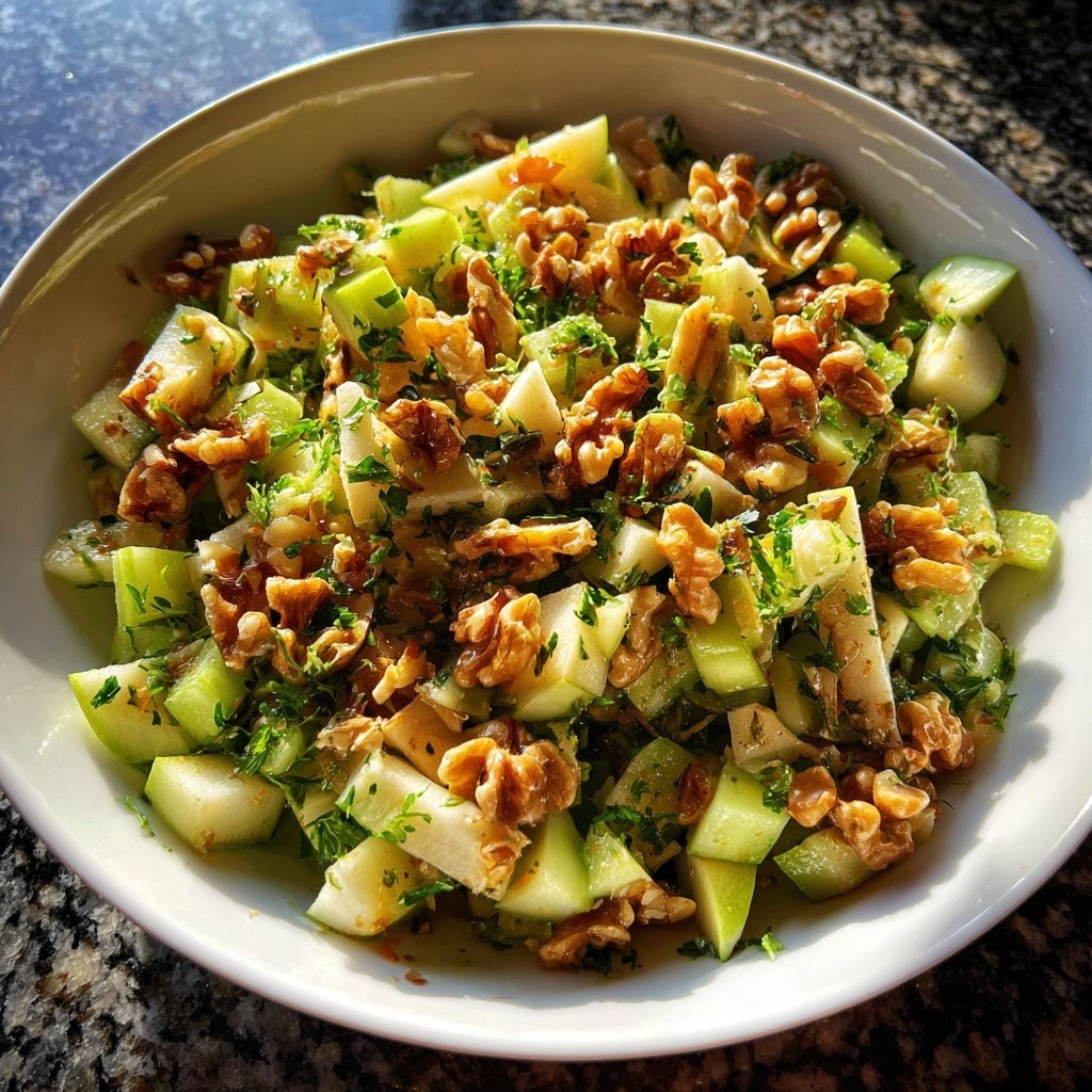 Celery Salad With Apples And Walnuts