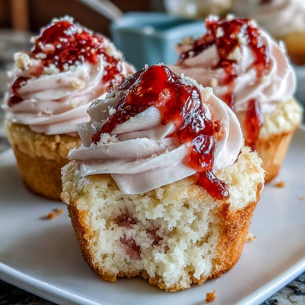 Spring Cupcakes With Strawberry Frosting