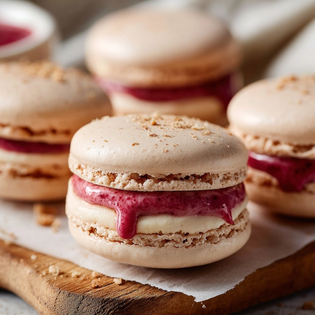 Macarons with Raspberry Filling