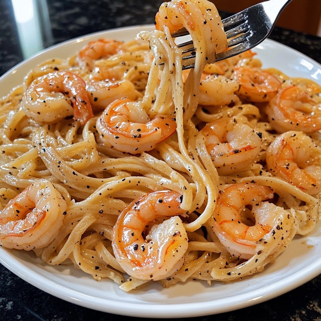 15-Minute Garlic Shrimp Pasta
