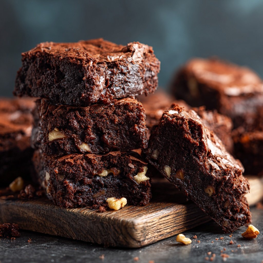 Cottage Cheese Brownies with Walnuts