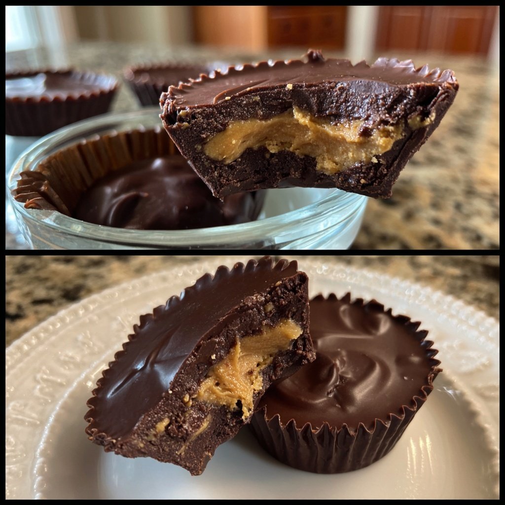 Homemade Reese’s Cups with Sunflower Butter