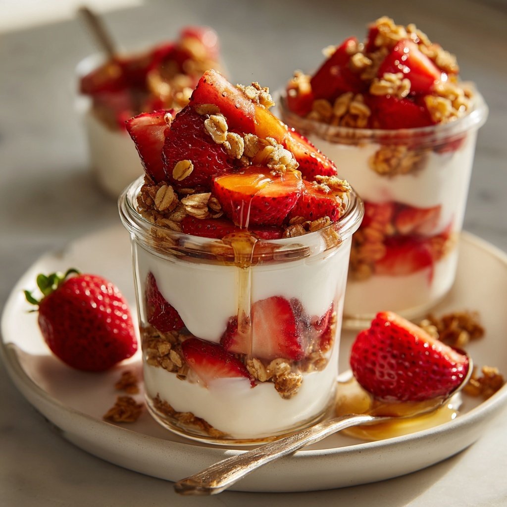 Strawberry Yogurt Breakfast Cups
