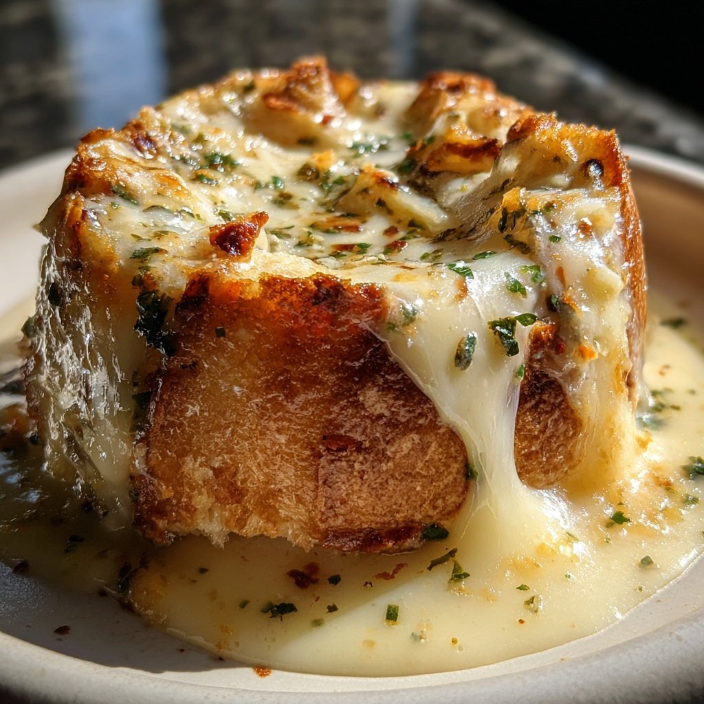 Fondue with Swiss Cheese and Herbs
