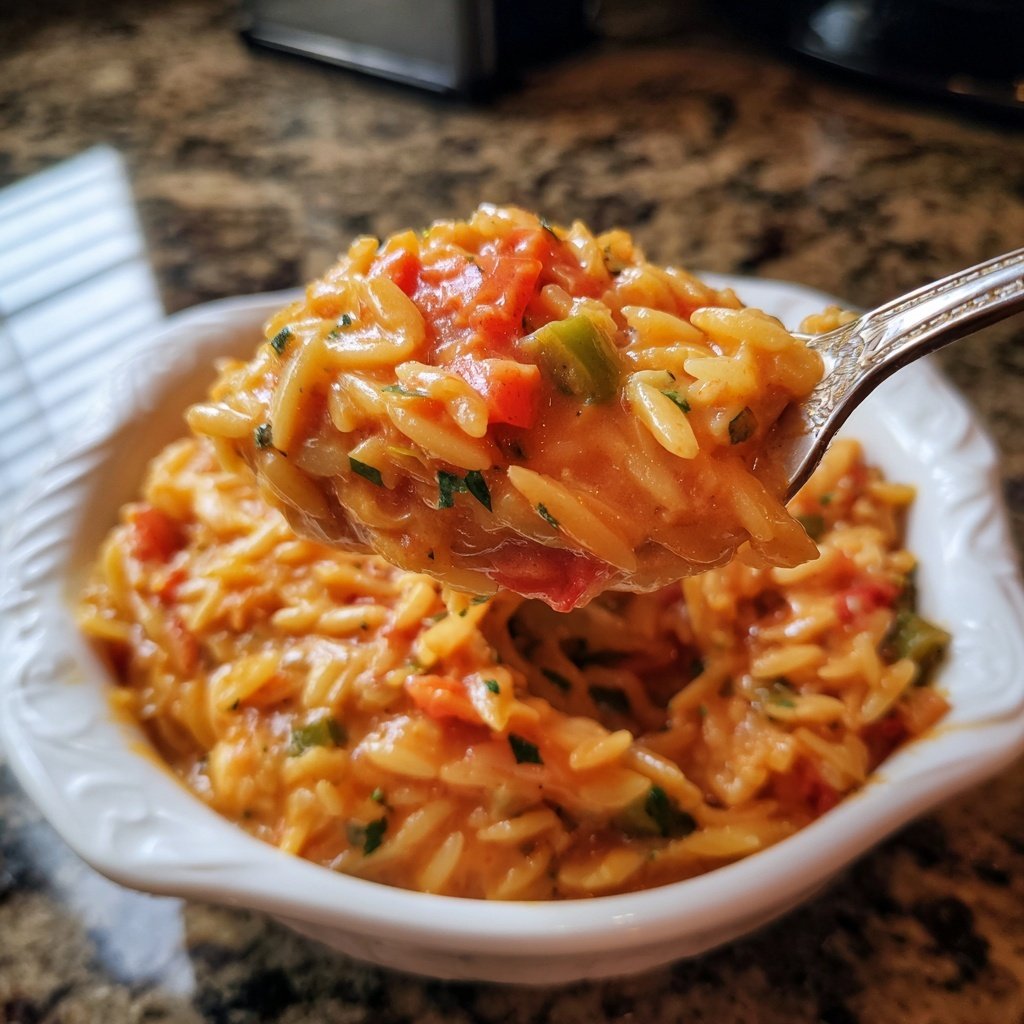 Creamy Tomato Veggie Orzo