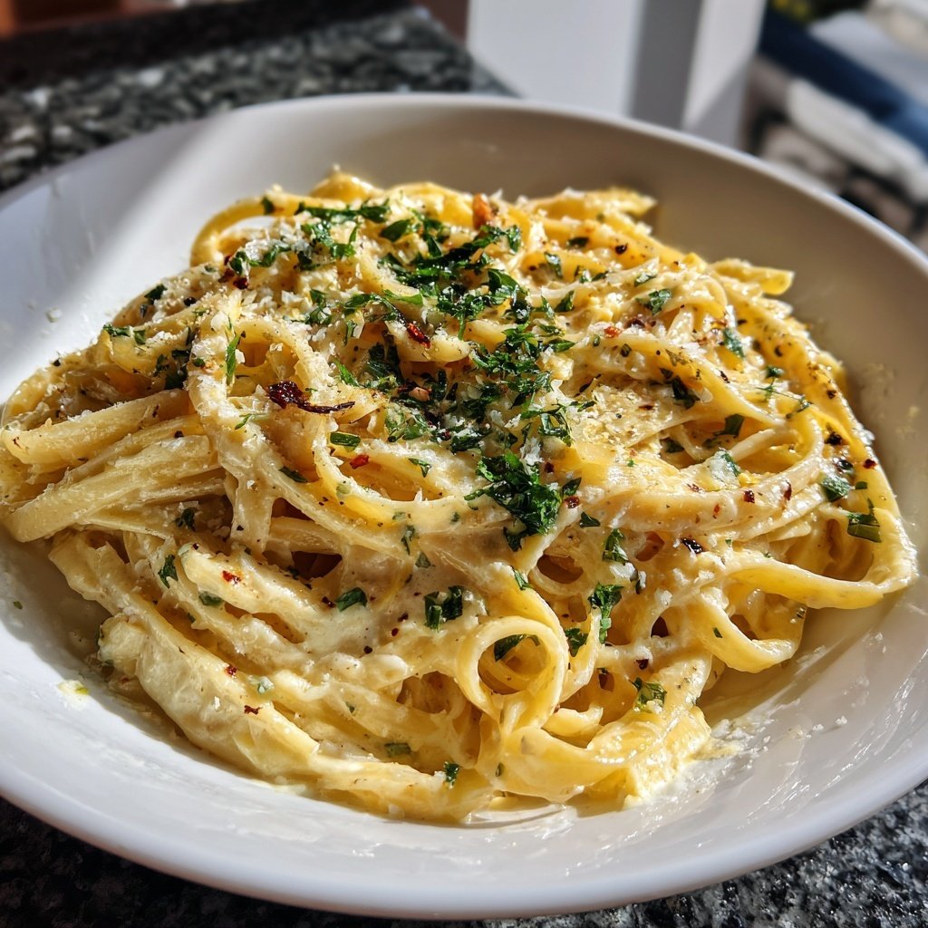 Sunday Creamy Roasted Garlic Pasta