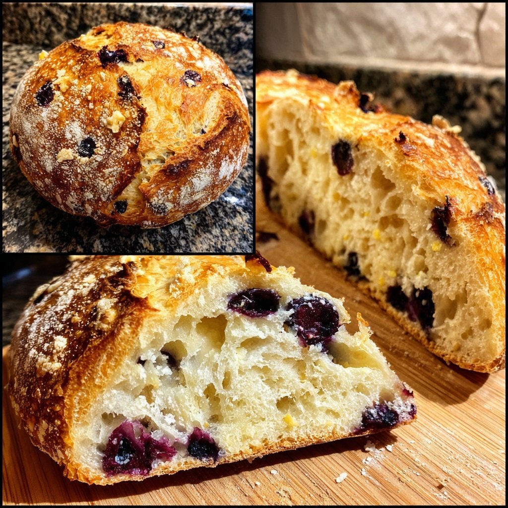 Blueberry Lemon Sourdough Bread