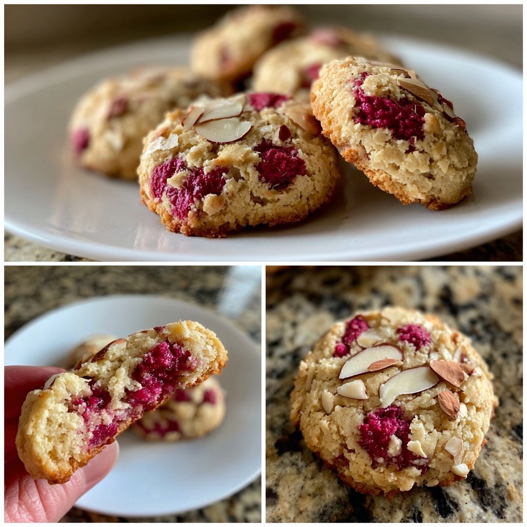 Valentines Treats Raspberry Almond Cookies