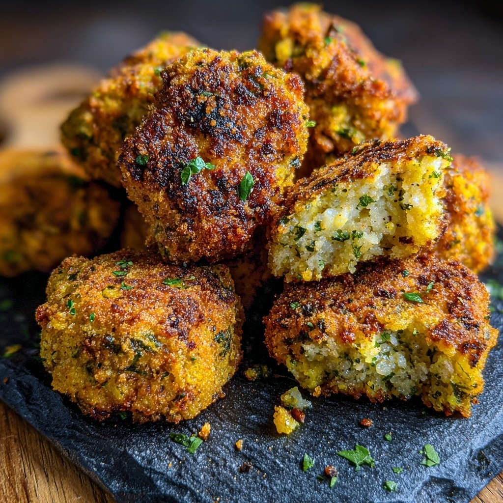 Crispy Polenta Veggie Nuggets