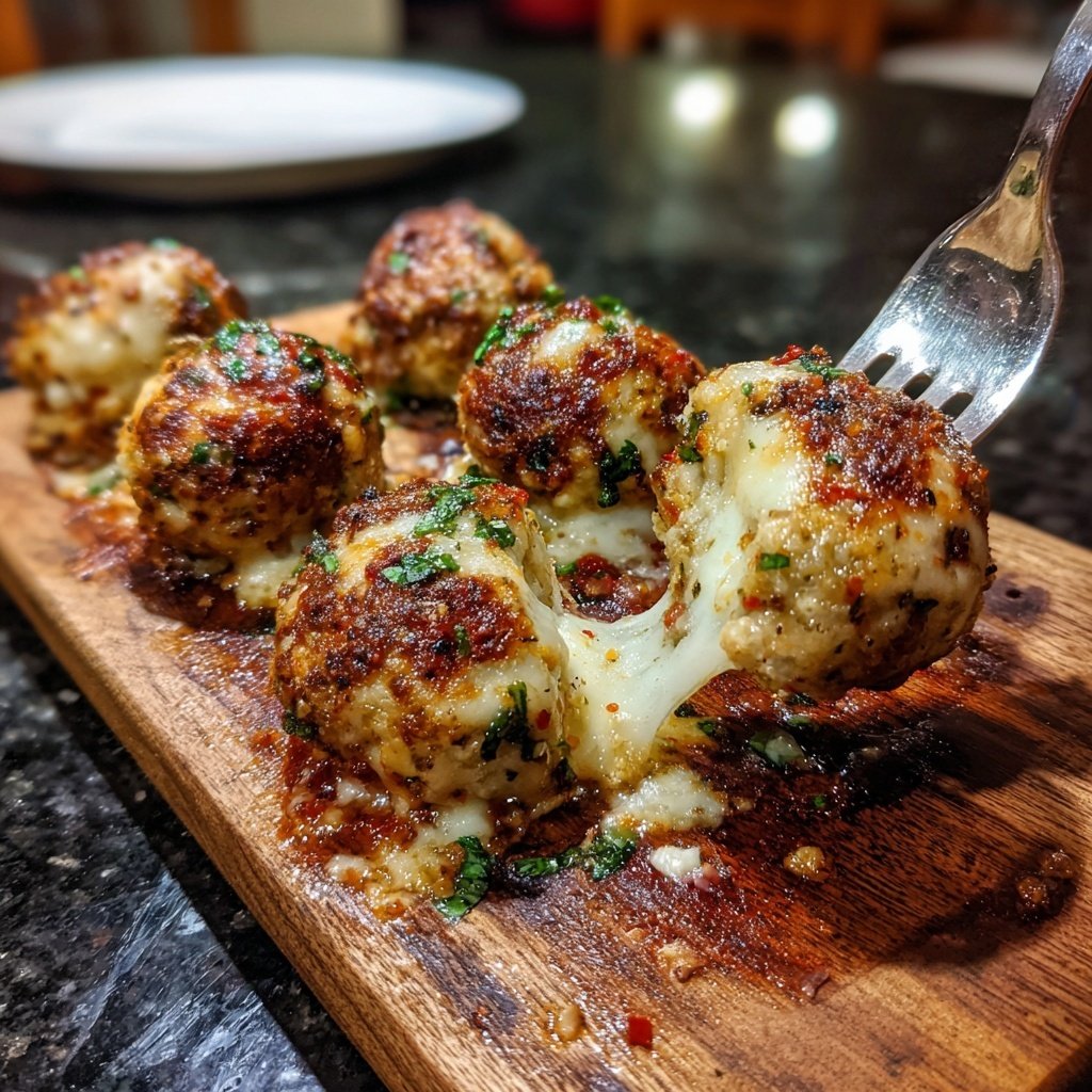 Ground Chicken Parmesan Meatballs