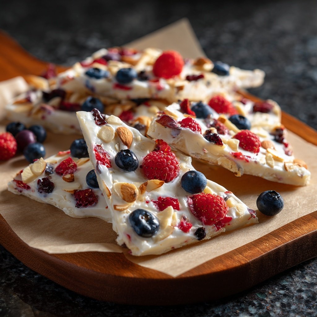 Healthy Snack Greek Yogurt Bark
