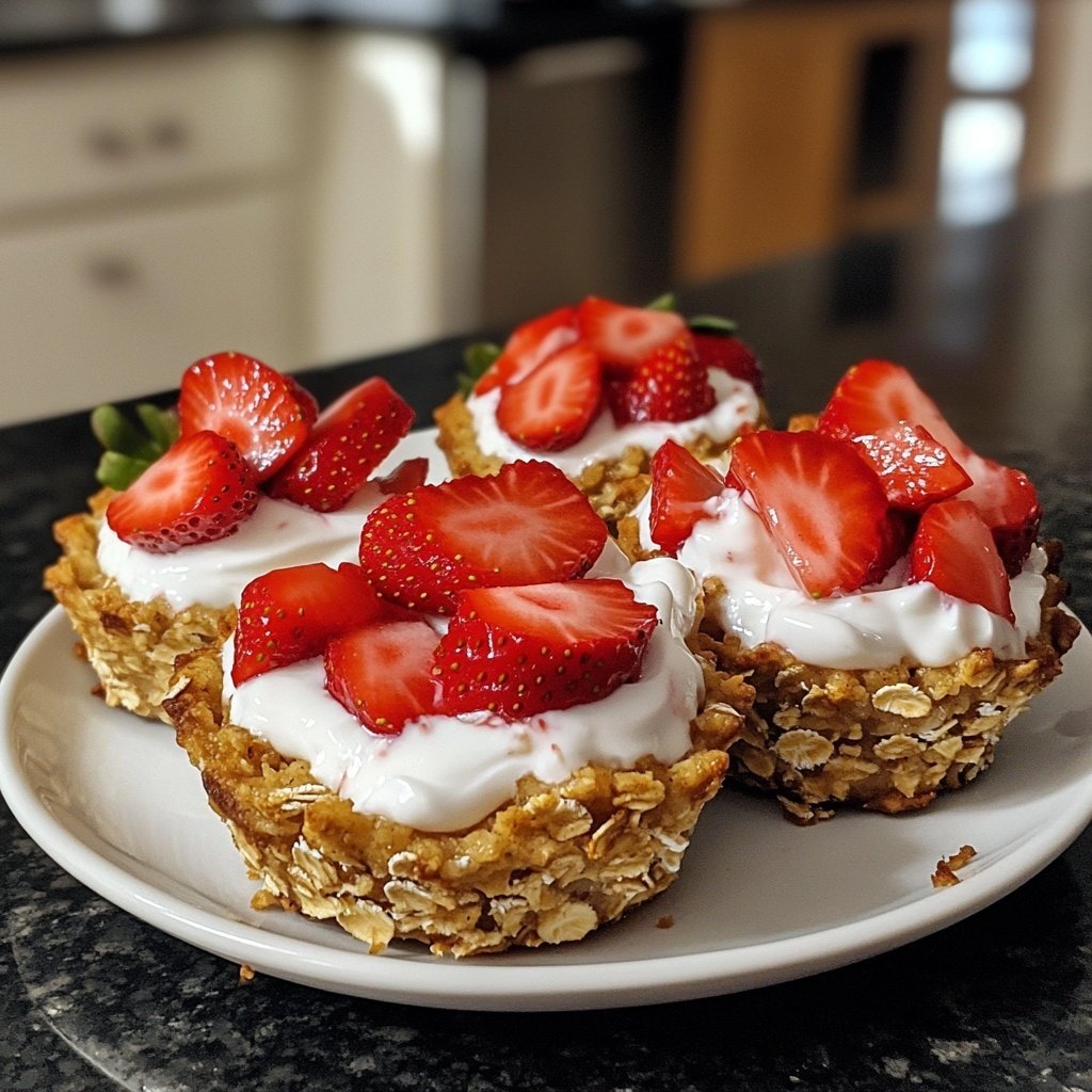 Valentines Snacks Strawberry Oat Cups