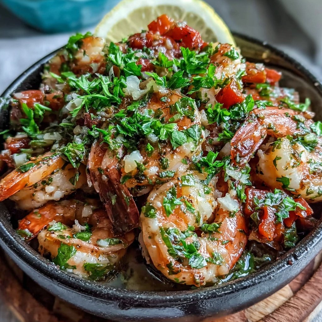 Healthy Lemon Garlic Shrimp Bowl