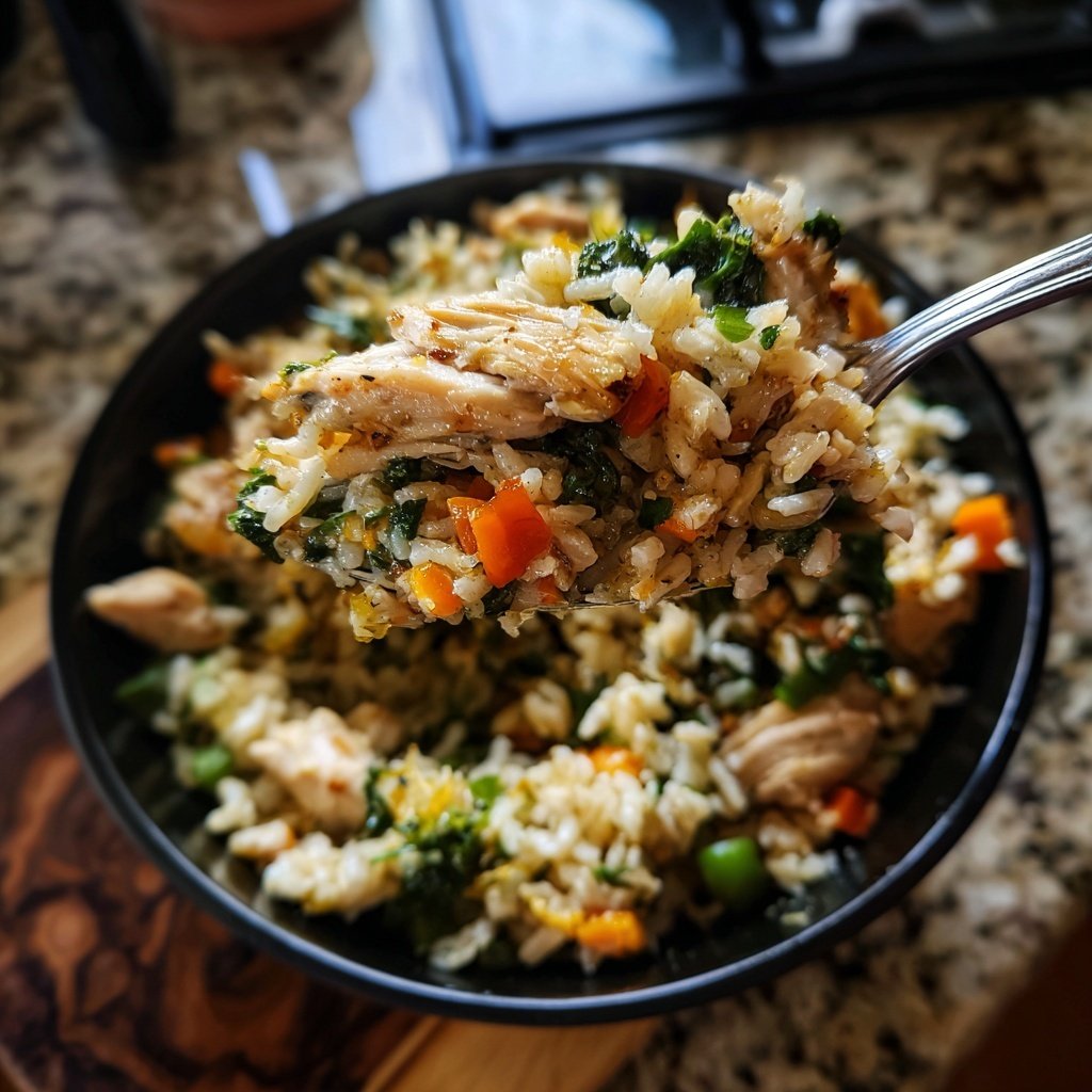 High Protein Chicken Rice Bowl
